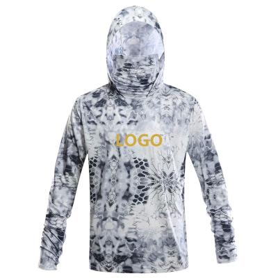 China Outer Jacket Lightweight Quick Dry Sublimation Disposable Anti-UV Printing Long Sleeve Fishing Hoodies for sale