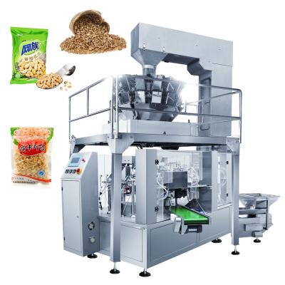 China Automatic Rotary Premade Pouch Microwave Popcorn Packing Machine for sale