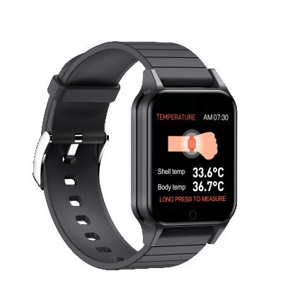 China Newest Touch Screen Smart Watch with Temperature Sensor Sport Activity Blood Pressure Smart Watch in stock for sale