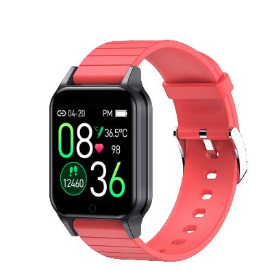 China Touch Screen Greatmiles Temperature Watch with Smart Sport Disc Health Monitoring Remider for sale