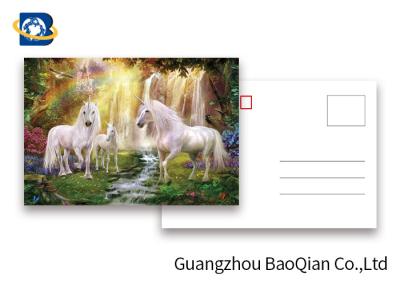 China Full Color Animated Postcards , Two Sides Custom Lenticular Printing 0.6 MM PET for sale