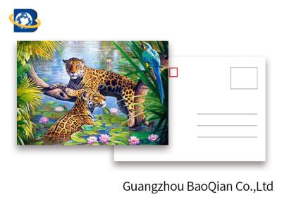 China Os animais selvagens personalizados dos cartão Lenticular do tamanho 3D modelam a impressão UV das imagens à venda