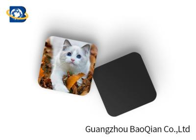 China Pretty Cat 3D Image Full Color Custom Coasters , Custom Photo Drink Coasters for sale