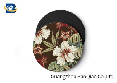 China Vivid Depth Effect 3D Floral Lenticular Coasters PET/ EVA Material Customized Size for sale