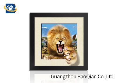 China Animal 3D 5D Photography , Lenticular Image Printing Home / Bedroom Wall Art Decor for sale