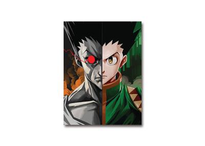 China Filme o cartaz Lenticular do Anime da transição triplicar-se do CAÇADOR do × do CAÇADOR da aleta 3D da laminação para a promoção à venda