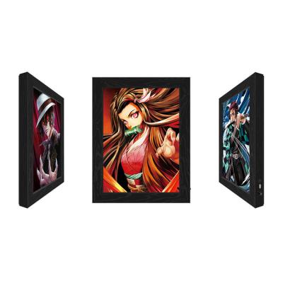 China Caja de luz lenticular del marco LED del cartel de Flip Change Anime 3D en venta