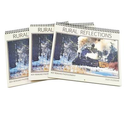 China paper & Cardboard Printing Manufacturers Custom 2021 2022 Colorful Logo Office Home Calendar A3 A4 Desktop Wall Printing Wholesale Calendars for sale