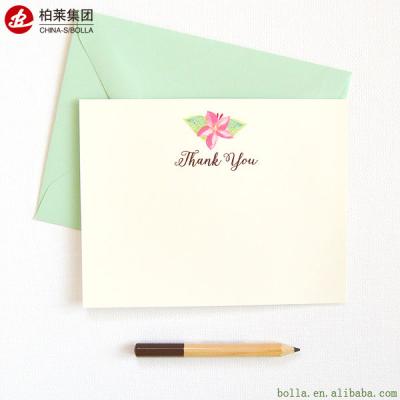 China Professional High Quality Eco-Friend Thank You Cards Custom Greeting Cards for sale