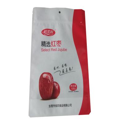 China Customized Recyclable Printed Kraft Resealable Craft Paper Food Packaging Zipper Bags With Window for sale