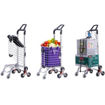 China Good Quality Cheapest Folding Stair Climber Shopping Easy Trolley for sale