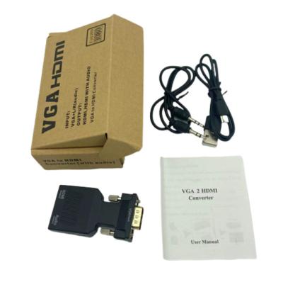 China VGA To HDMI Adapter 1080P Male To Female Converter+Audio Input Data PC To TV 11 for sale