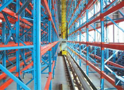 China OEM Storage Yellow Blue Fully Automated Warehouse System ASRS for sale