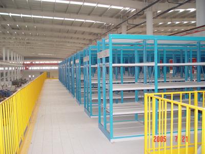 China Multilevel staal mezzanine vloerplatform voor opslag in een magazijn Te koop