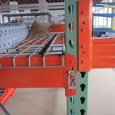 China American Teardrop Pallet Rack Beams Verde y Naranja Estantes de almacén pesados en venta