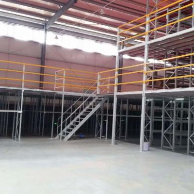 China Warehouse Steel Construction Platform Bolted Fire Protect Industrial Storage Mezzanine for sale