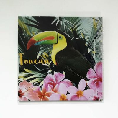 China Eco-friendly Wholesale Cheap Flamingo Home Decor Canvas Painting Canvas Print Art for sale