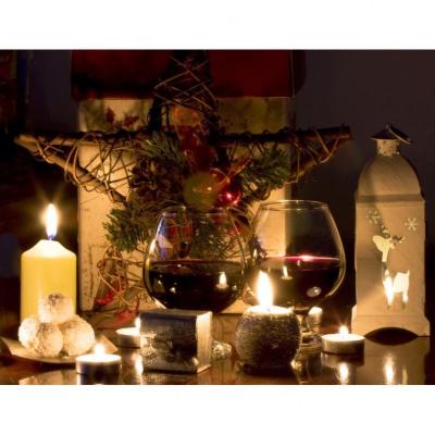 China Modern Led Candle Light Flickering Light Canvas Led Hanging Art for sale