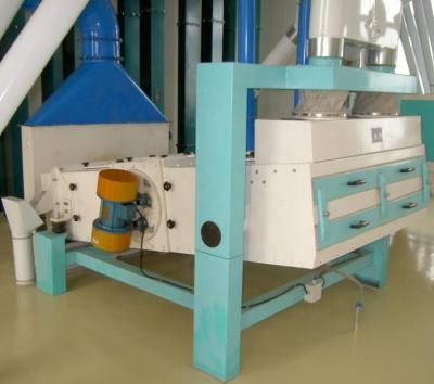 China Wheat Mills Wheat Paddy Maize Grain Cleaning Vibro Separator With Suction Channel for sale