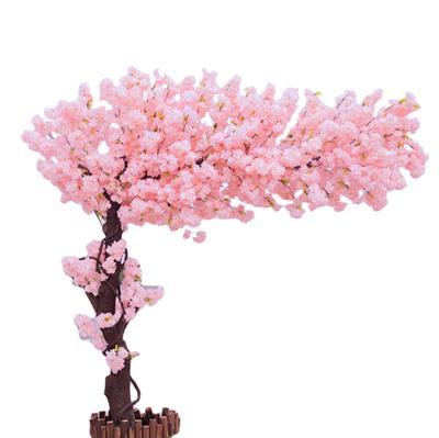 China Tall Eco-Friendly Extend Style Artificial Cherry Trees With Fiberglass Trunk Silk Flower Blossoms Leaves Wedding Decor Indoor Outdoor for sale