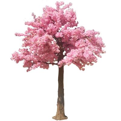 China 1M 2M 3M 4M 5M Large Simulated Cherry Blossom Leaf Trunk Eco-friendly Fiberglass Artificial Cherry Blossom Tree for sale