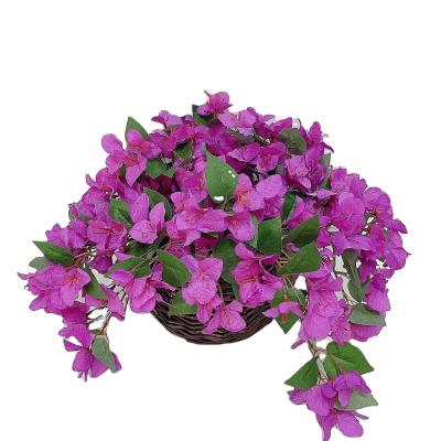 China Eco - Friendly Purple Plants Artificial Hanging Rhododendron For Wall Indoor Home Hanging Decoration for sale