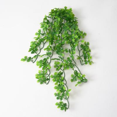 China Artificial Ivy Rattan Leaf Fern Vines 63cm Green Environmentally Friendly Garlands For Indoor Outdoor Wall Bedroom Room Hanging Decoration for sale