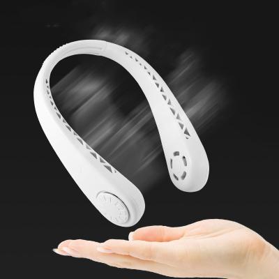 China Portable Protable USB Mini Hanging Neck Fan For Outdoor Walking And Walking for sale