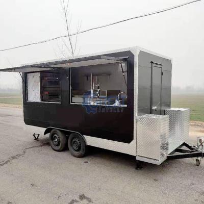 China Winery Australia standard mobile food truck mobile food cart trailer with equipment for selling food coffee or for sale