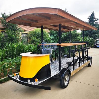 China Exterior Steel Tours | Touring Companies Cycle Electric Bike Bar Party Beer Cycling Recycling With Pedal for sale