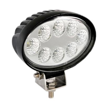 China All Cars Wholesale Flood Oval 4.3inch 24w Led Work Lamp 12v Work Lights Led Tractor Running Lights With Waterproof IP67 for sale