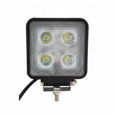 China Housing Wholesale Spot 4.5 Inch 40w Die Cast Aluminum Square Led Work Light 12v Powered Led Tractor Working Lights for sale