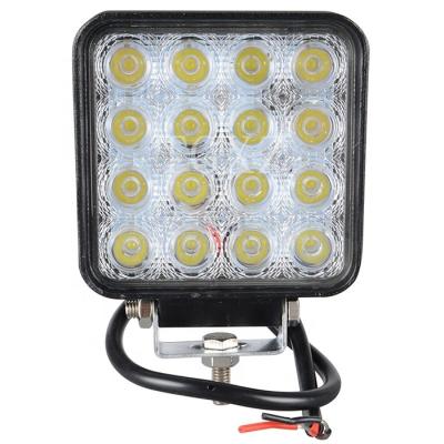 China New Arrival 4inch 48w Diecast Aluminum Housing Car Led Work Lights Spotlights For Road 48w Led Work Light 12v Car Led Work for sale