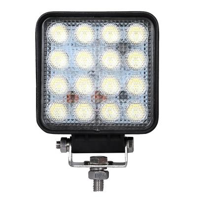 China New Arrival EMC Spot Die-Cast Aluminum Housing 4.3inch 48w Flood Led Work Light 12v Car Led Work Light For Offroad Trucks for sale