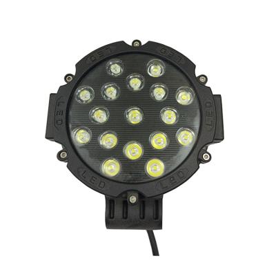 China All cars high quality 6.3inch 51w car led work light 12v led work lights for atv utv offroad tractor for sale