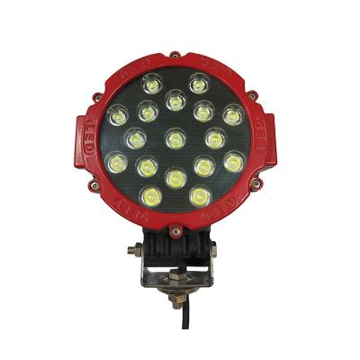 China All Car Spot Flood Round 12v 6.3inch 51w Heavey Duty Led Work Light Epistar Led Lamp - Work Light for sale