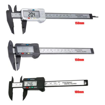 China Plastic Digital Caliper 6 Measuring Tool 150mm 0.1mm Vernier Caliper 100mm Inch Digital Electronic Ruler Micrometer Gauge for sale