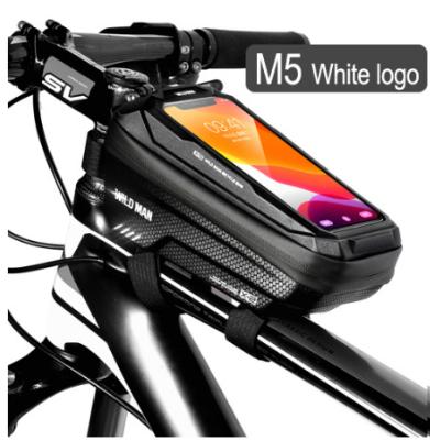 China New Bike Bag Frame Front Top Tube Cycling Bag Waterproof 6.6in Phone Case Touch Screen Bag MTB Package Bicycle Accessories F157-1 for sale