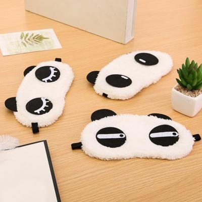 China Dark Circles Cute Animal Animal Creature Cartoons Panda Eye Mask White Practical Glasses For Sleep Mask Care Unisex Eye for sale