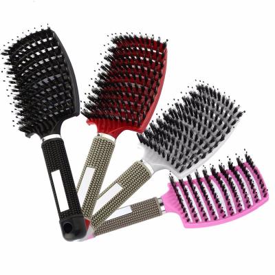 China Bristle&Nylon Home Bristle&Nylon Hair Scalp Massage Comb Women's Wet Curly Detangle Hair Brush For Salon Hairdressing Styling Tool for sale