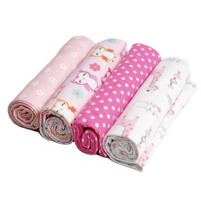 China 4Pcs/Lot Massage Muslin 100% Cotton Flannel Baby Wraps Newborns Soft Blankets Baby Covers Newborn Muslin Diapers Baby Wrap Wrap for sale