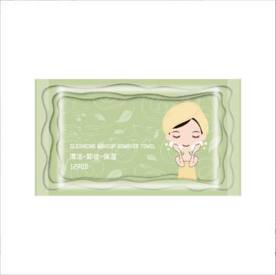 China Daily Life Low MOQ 12 Piece Organic Bamboo Makeup Remover Fiber Face Cleansing Cloths for sale