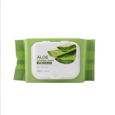 China Professional Daily Life Personal Care Facial Soft Natural Aloe Makeup Remover Wipes For Adults for sale