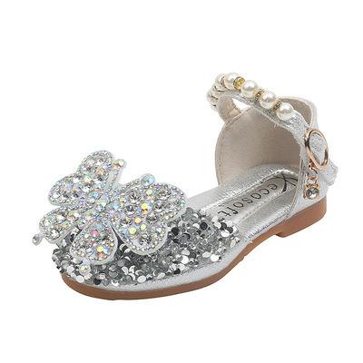 China OEM Flat Nian Shoes Pour Up Womens Elegant Dance Show Diamonds Butterfly Flats Girl Shoes for sale