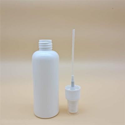 China Factory Price Eco - Friendly HDPE 100ml Custom Spray Bottle Empty White Plastic Spray Bottle for sale