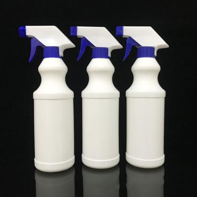 China Household Products Custom Plastic HDPE 500ml Chemical Heavy Duty Round Trigger Spray Bottles for sale