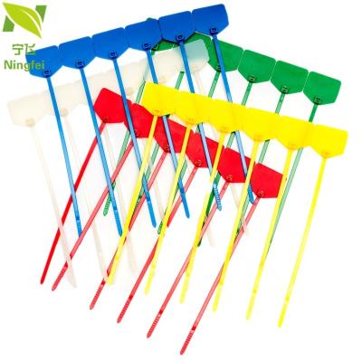 China 66 nylon plastic cable ties with label for sale