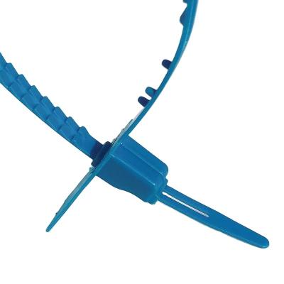 China 18*46mm Blue Safety Joint Pull-tite Length Color 300mm Plastic Joint Cable Ties for sale