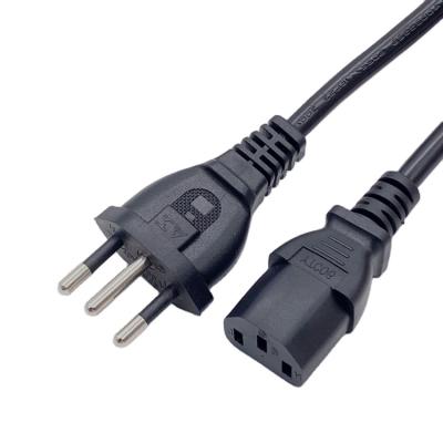 China COMPUTER INMETRO Approval 3Prong Electric Power Cord 10A 250V 3 Pin Brazil Power Cord for sale