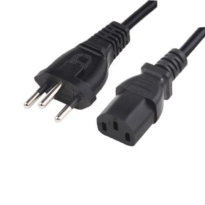 China COMPUTER Inmetro 3 Pin Plug IEC C13 Connector Power Supply Cable Brazil Laptop Power Cord for sale